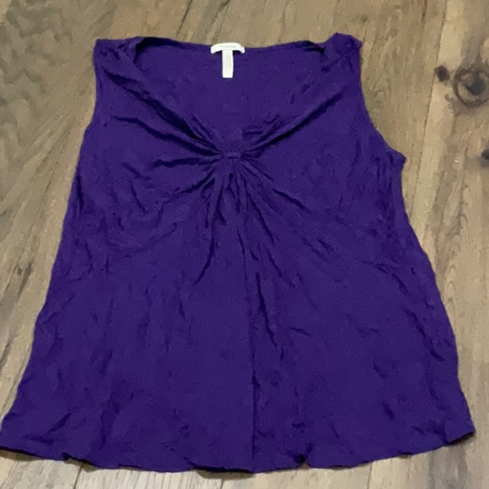Maternity Women’s Purple Twist-Front Sleeveless Top